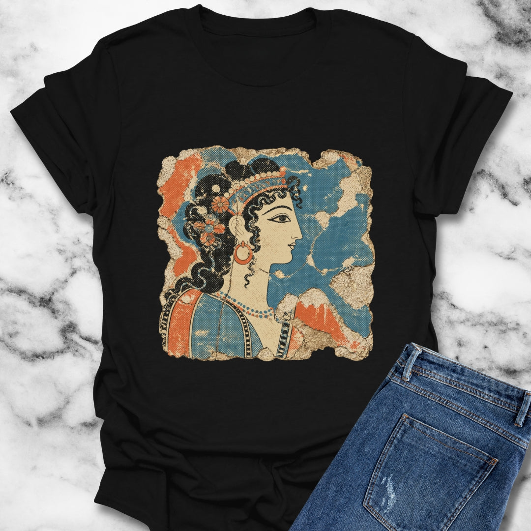 Knossos Minoan Blue Lady Fresco T-Shirt