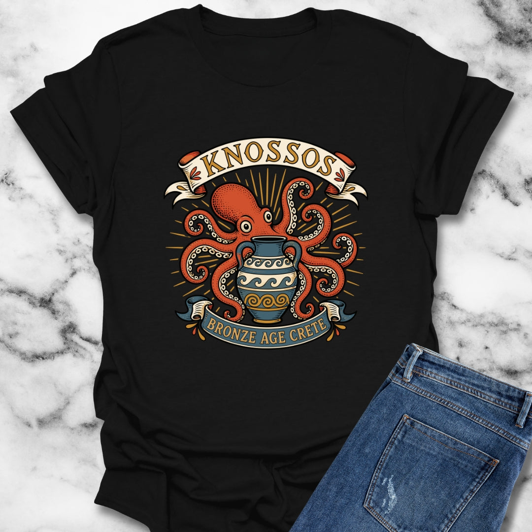 Knossos Bronze Age Crete Octopus T-Shirt