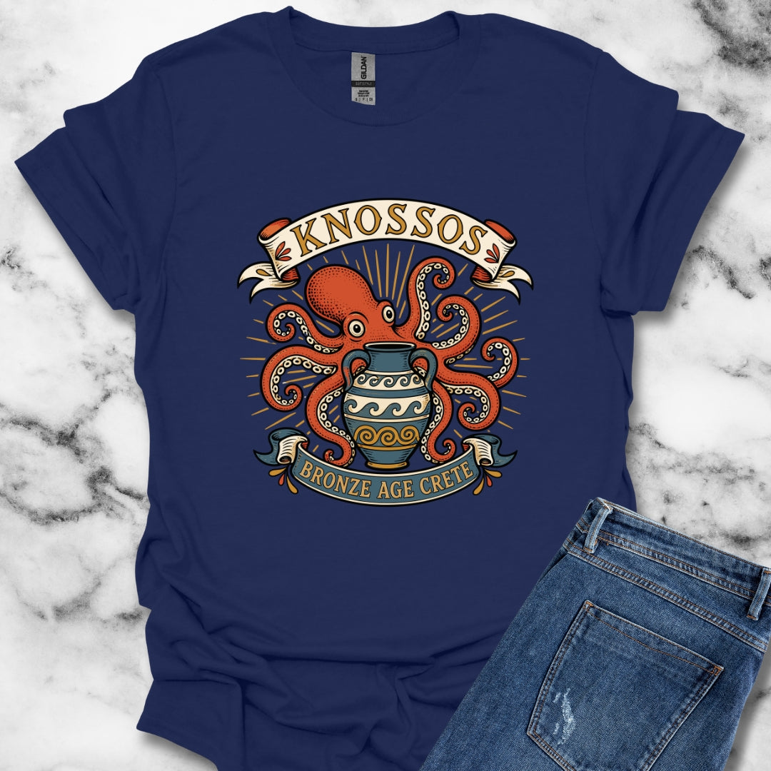 Knossos Bronze Age Crete Octopus T-Shirt