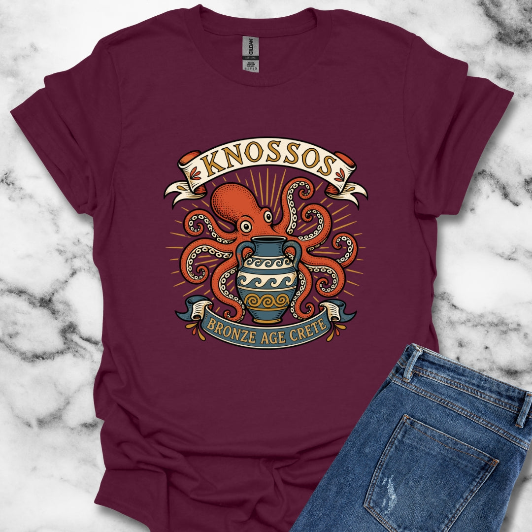 Knossos Bronze Age Crete Octopus T-Shirt