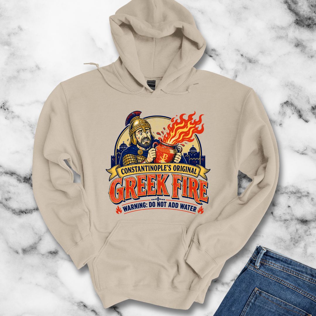 Byzantine Greek Fire Warning Hoodie