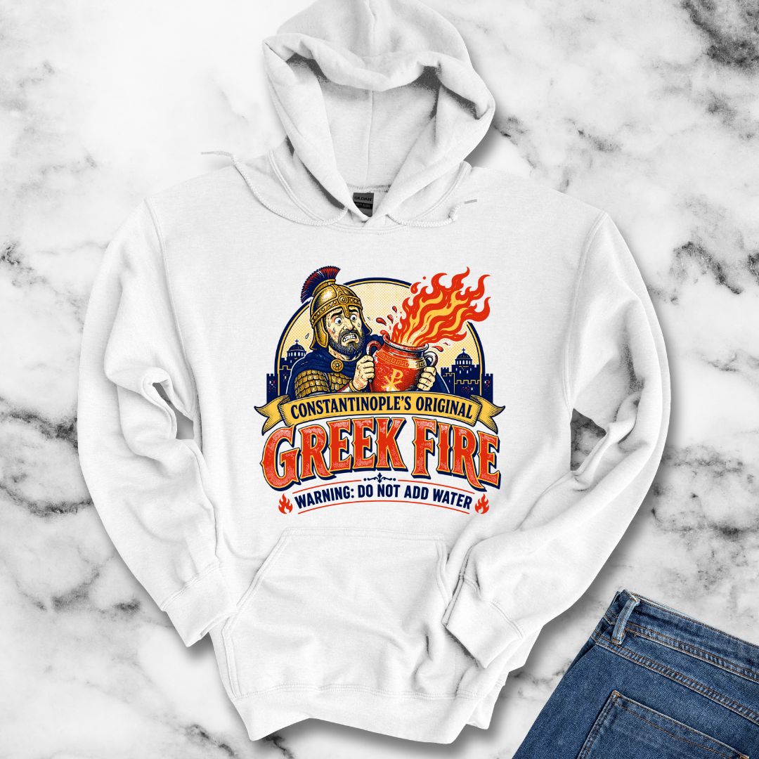 Byzantine Greek Fire Warning Hoodie
