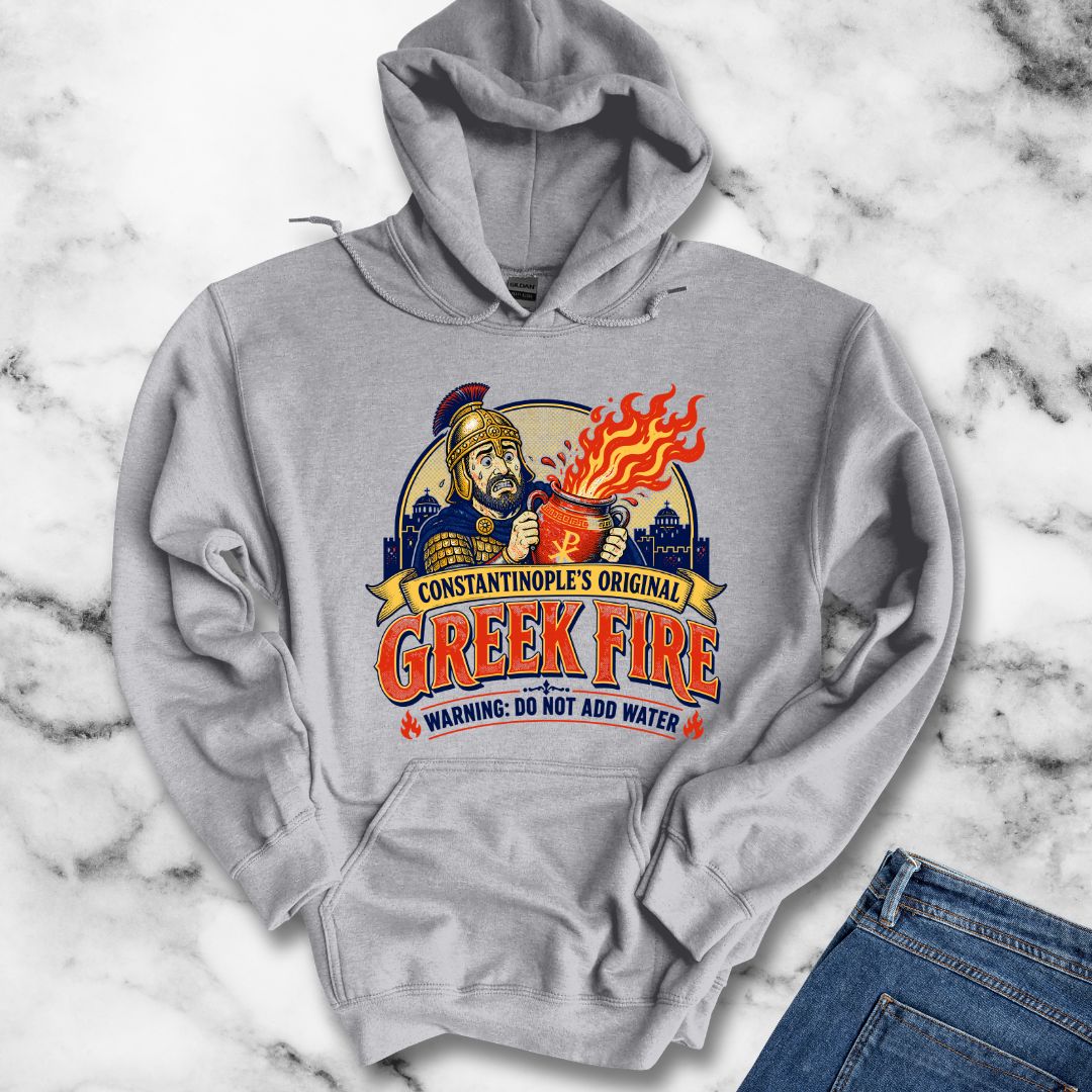 Byzantine Greek Fire Warning Hoodie
