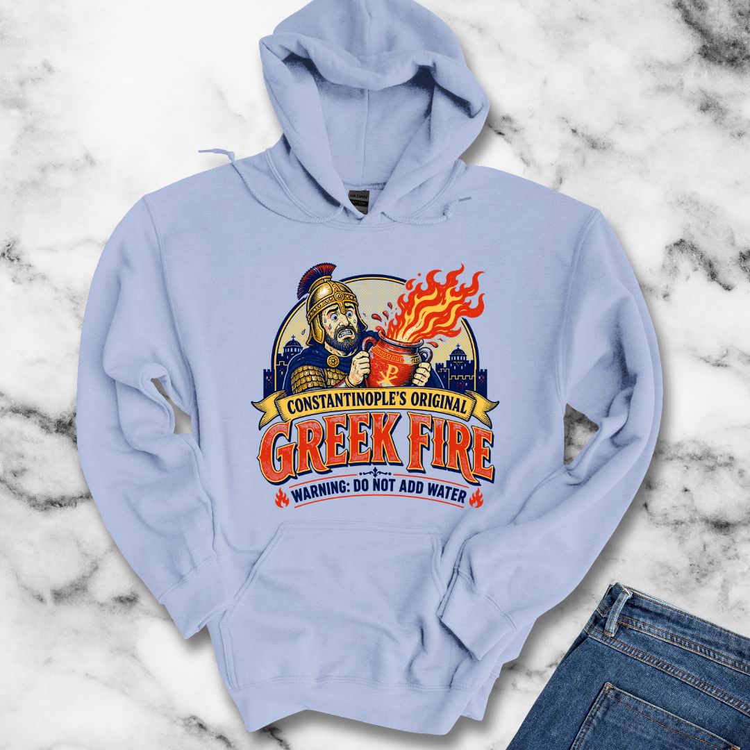 Byzantine Greek Fire Warning Hoodie