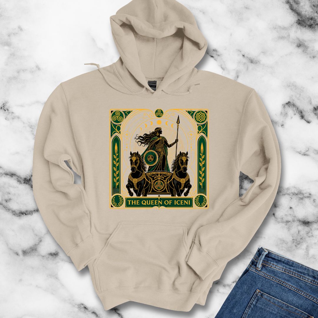 Boudica Queen of Iceni Tarot Hoodie