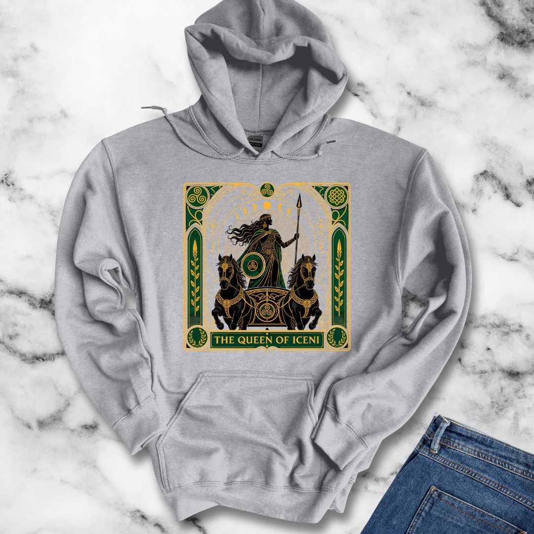 Boudica Queen of Iceni Tarot Hoodie