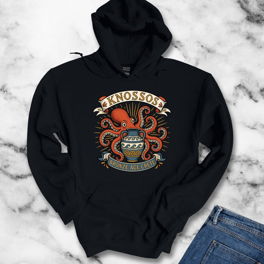 Knossos Bronze Age Crete Octopus Hoodie