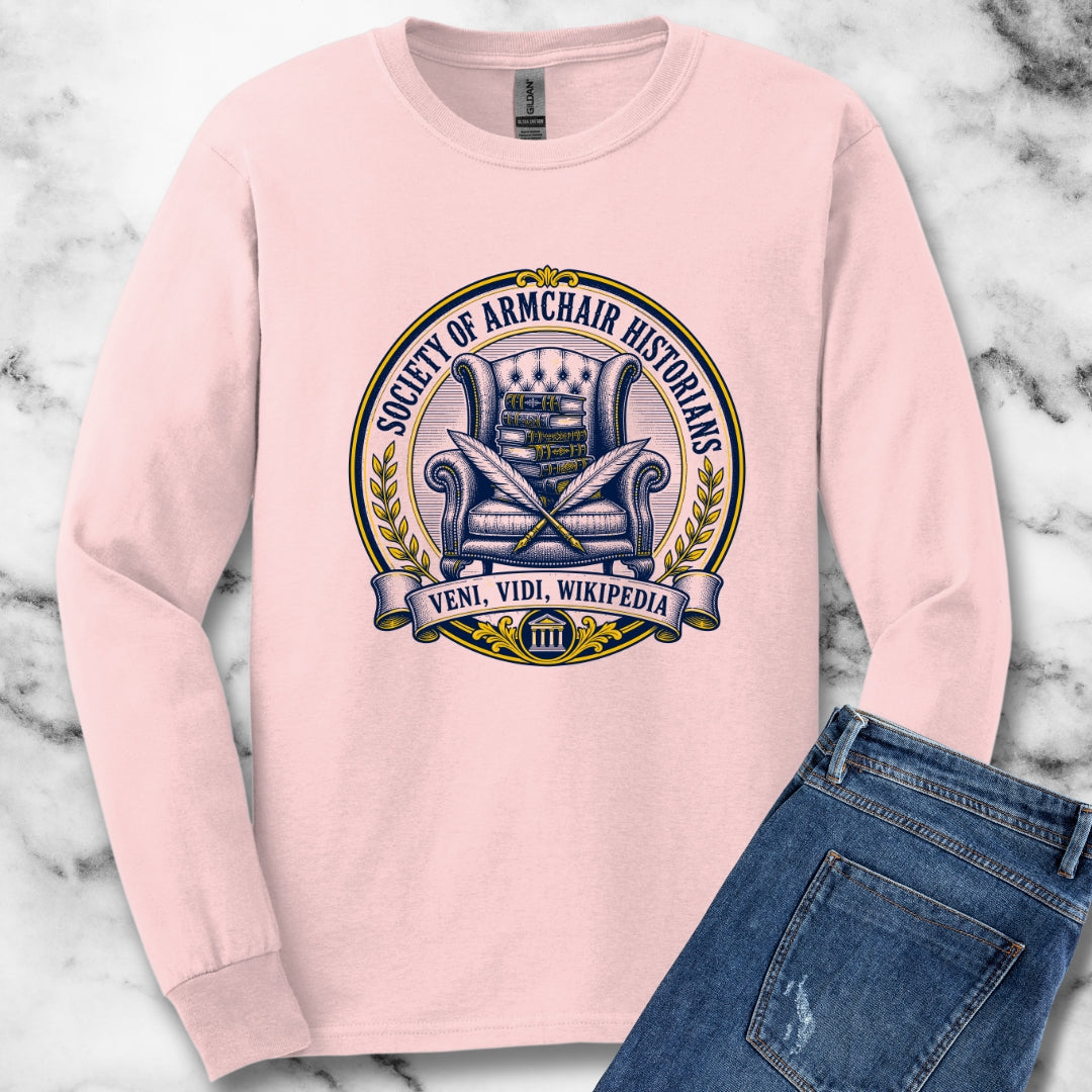 Society of Armchair Historians Unisex Long Sleeve Tee