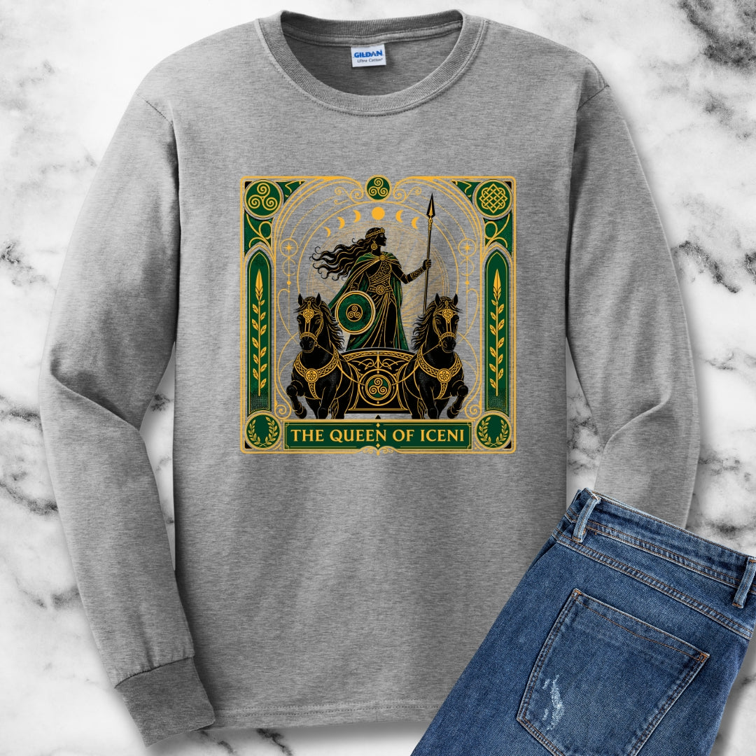 Boudica Queen of Iceni Tarot Unisex Long Sleeve Tee