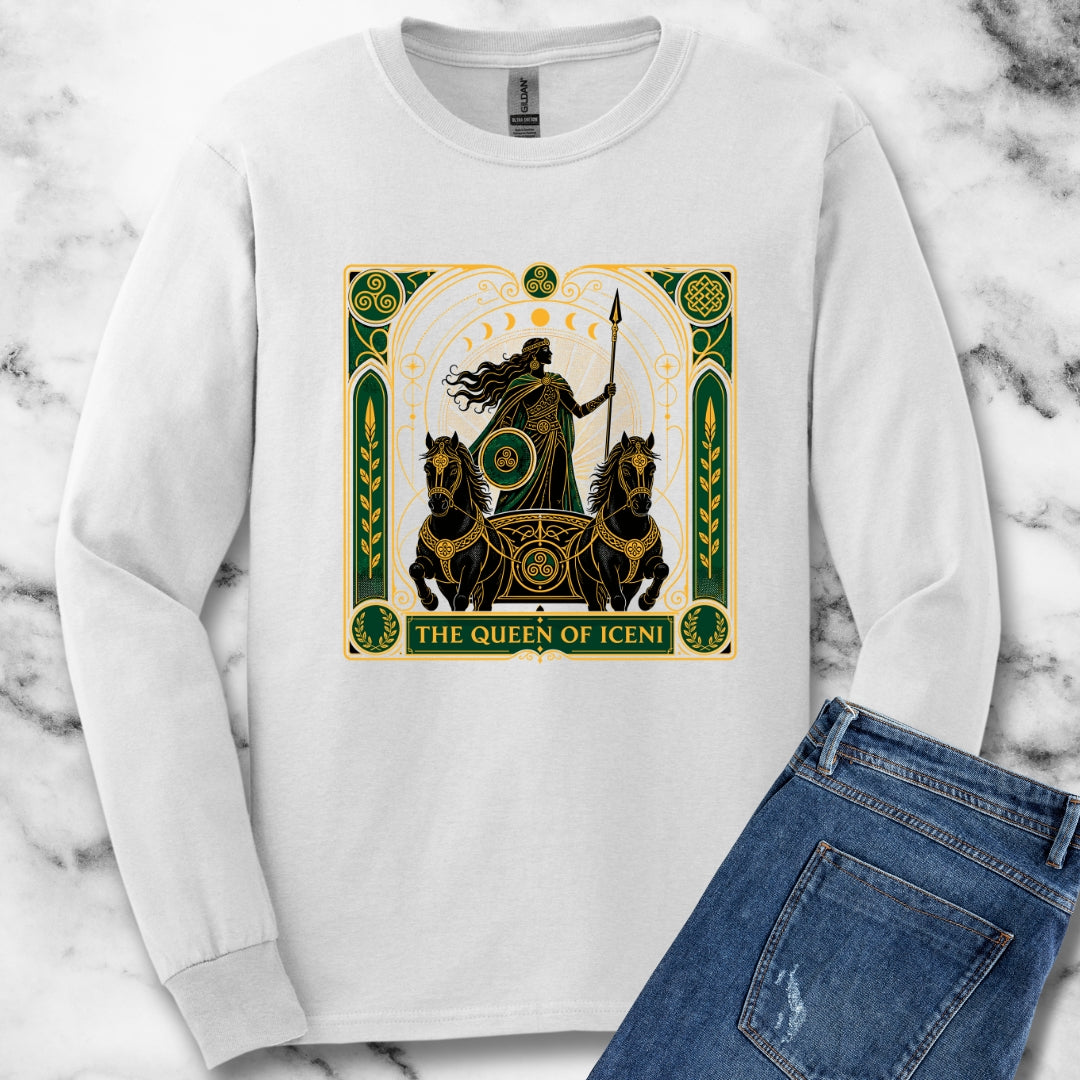 Boudica Queen of Iceni Tarot Unisex Long Sleeve Tee