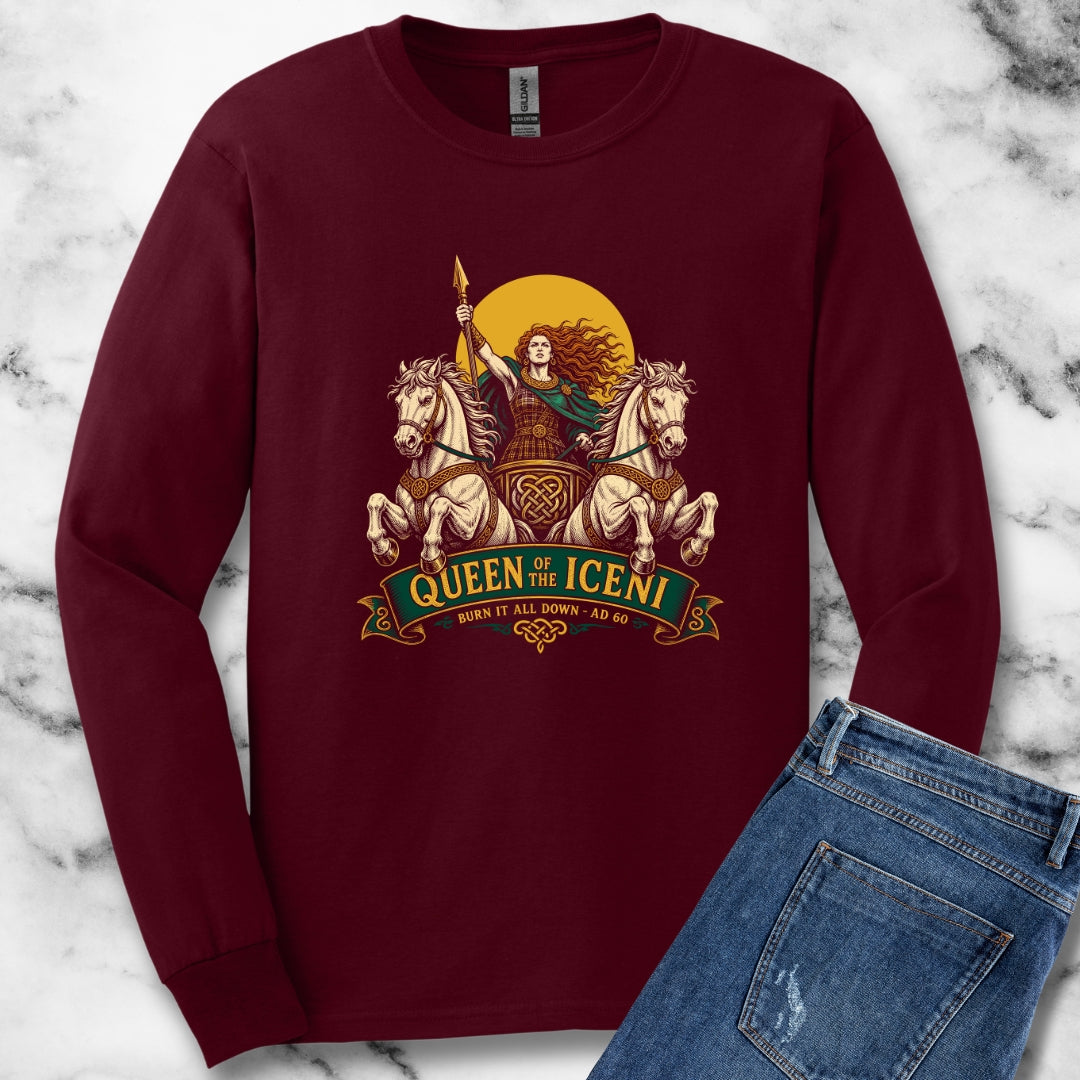 Boudica Burn it All Down Unisex Long Sleeve Tee