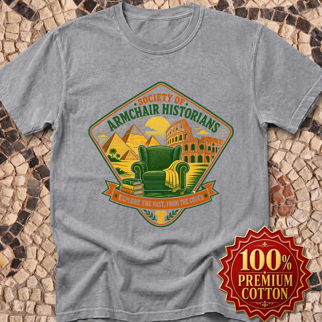 Society of Armchair Historians Badge Style Premium Tee