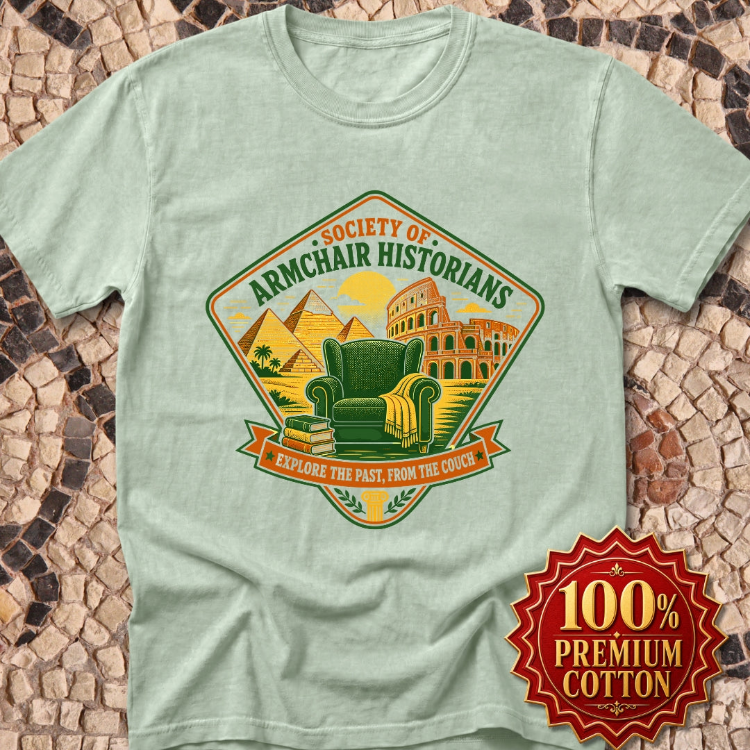 Society of Armchair Historians Badge Style Premium Tee