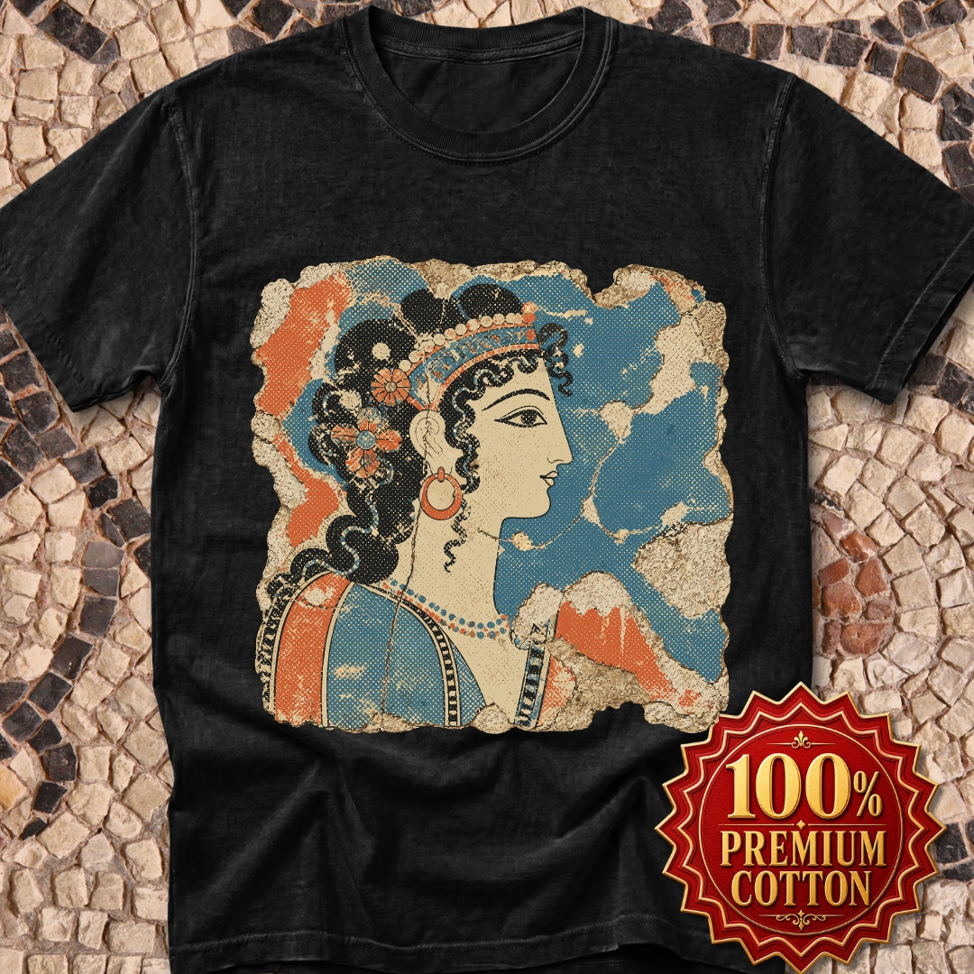 Knossos Minoan Blue Lady Fresco Premium Tee