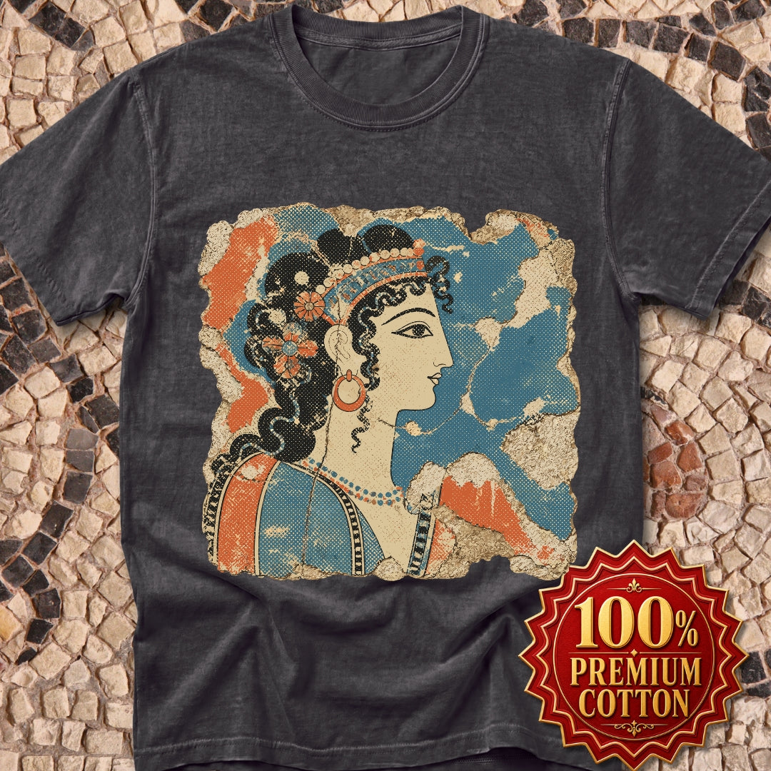 Knossos Minoan Blue Lady Fresco Premium Tee