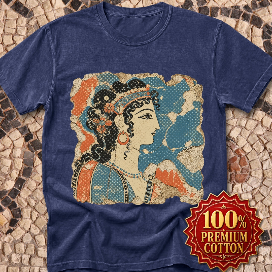 Knossos Minoan Blue Lady Fresco Premium Tee