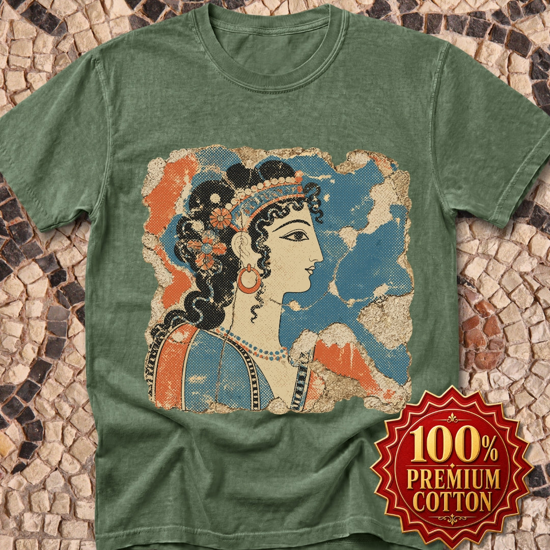 Knossos Minoan Blue Lady Fresco Premium Tee
