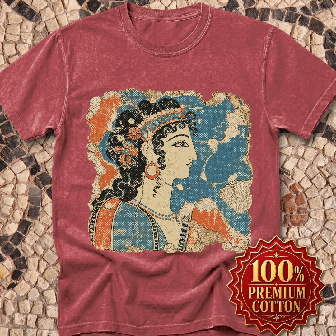 Knossos Minoan Blue Lady Fresco Premium Tee