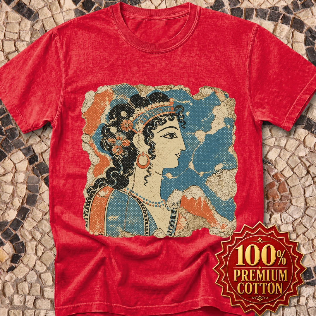 Knossos Minoan Blue Lady Fresco Premium Tee