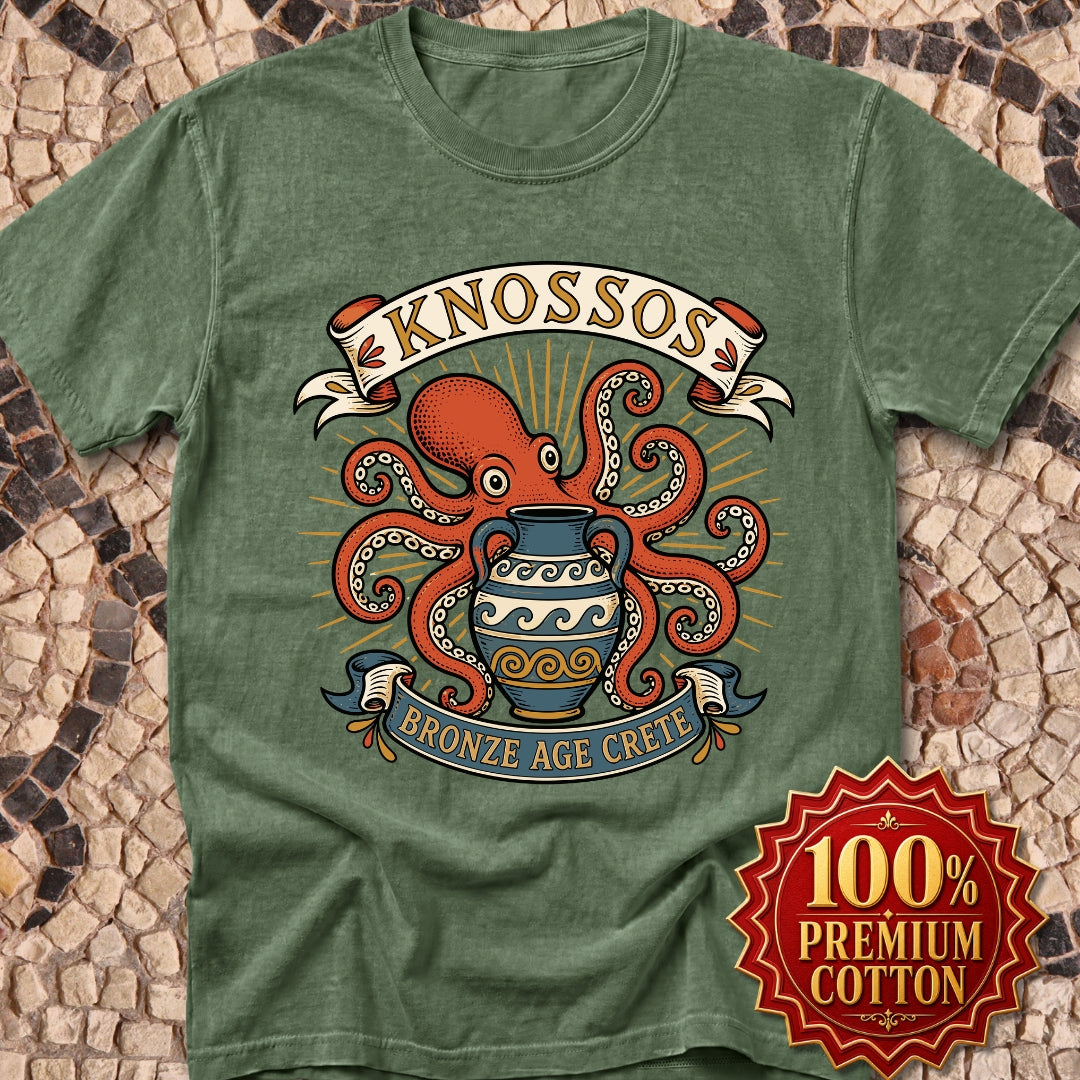 Knossos Bronze Age Crete Octopus Premium Tee
