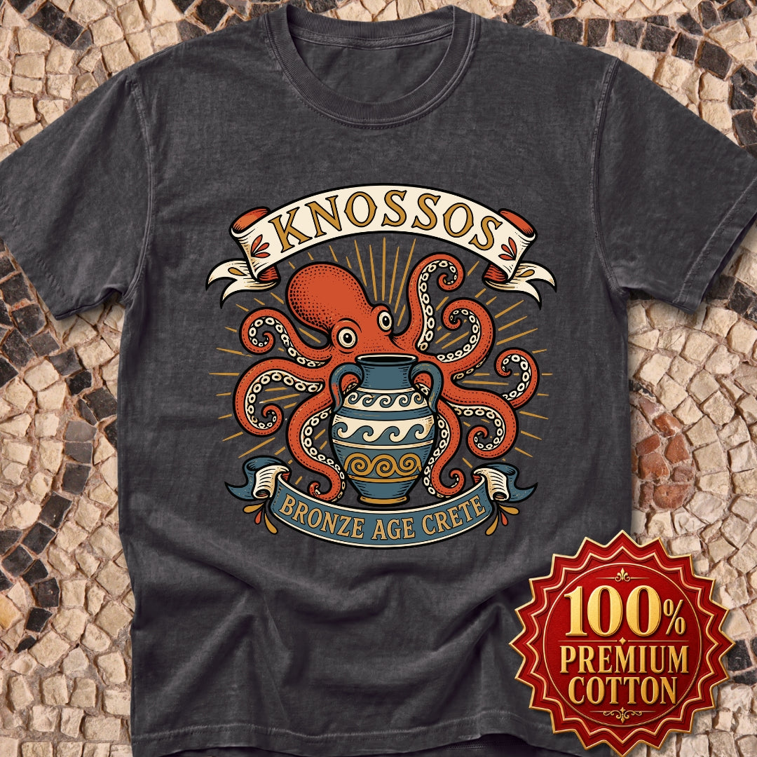 Knossos Bronze Age Crete Octopus Premium Tee