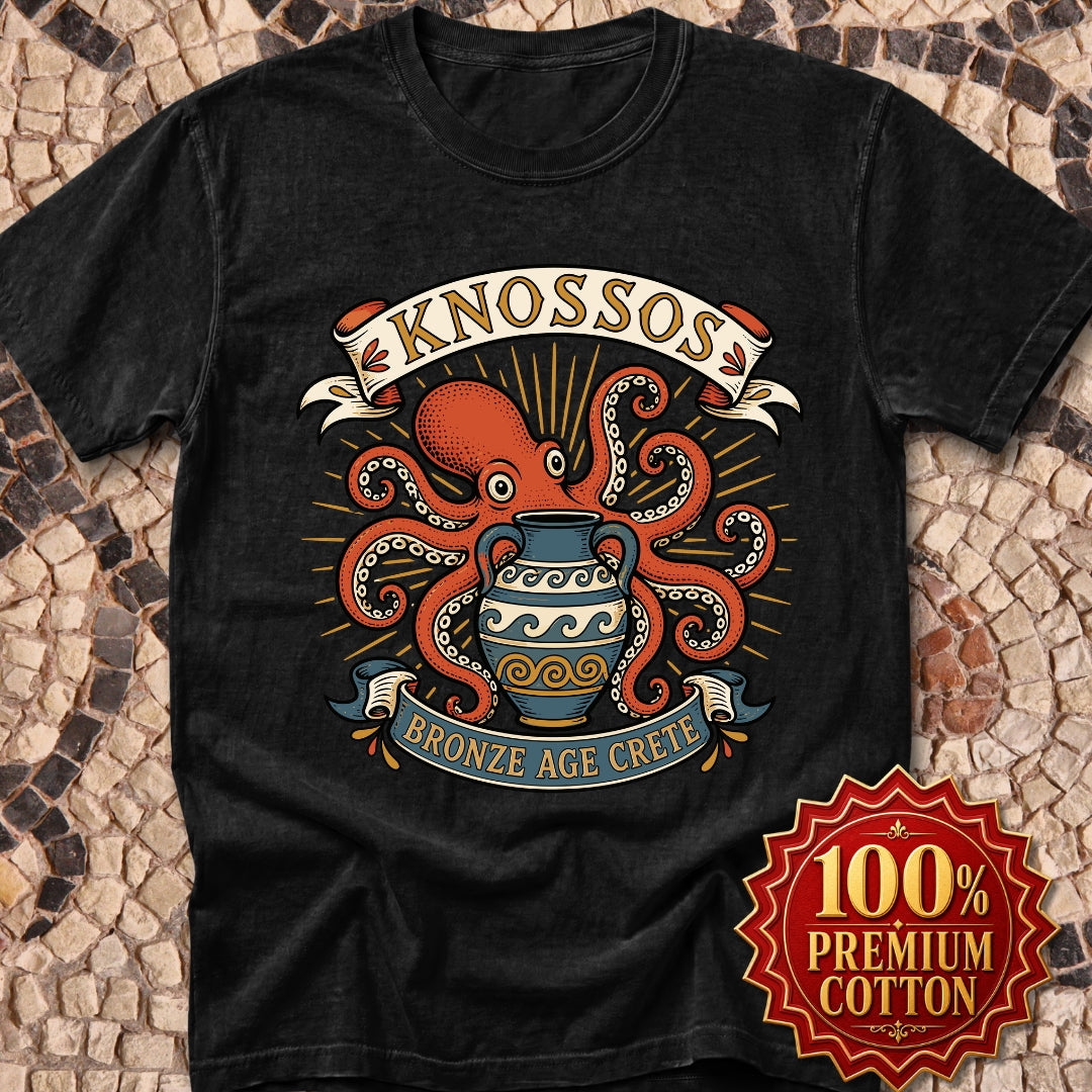 Knossos Bronze Age Crete Octopus Premium Tee
