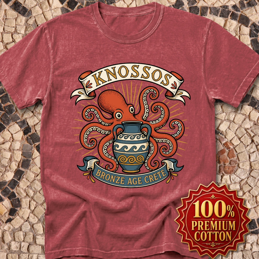 Knossos Bronze Age Crete Octopus Premium Tee