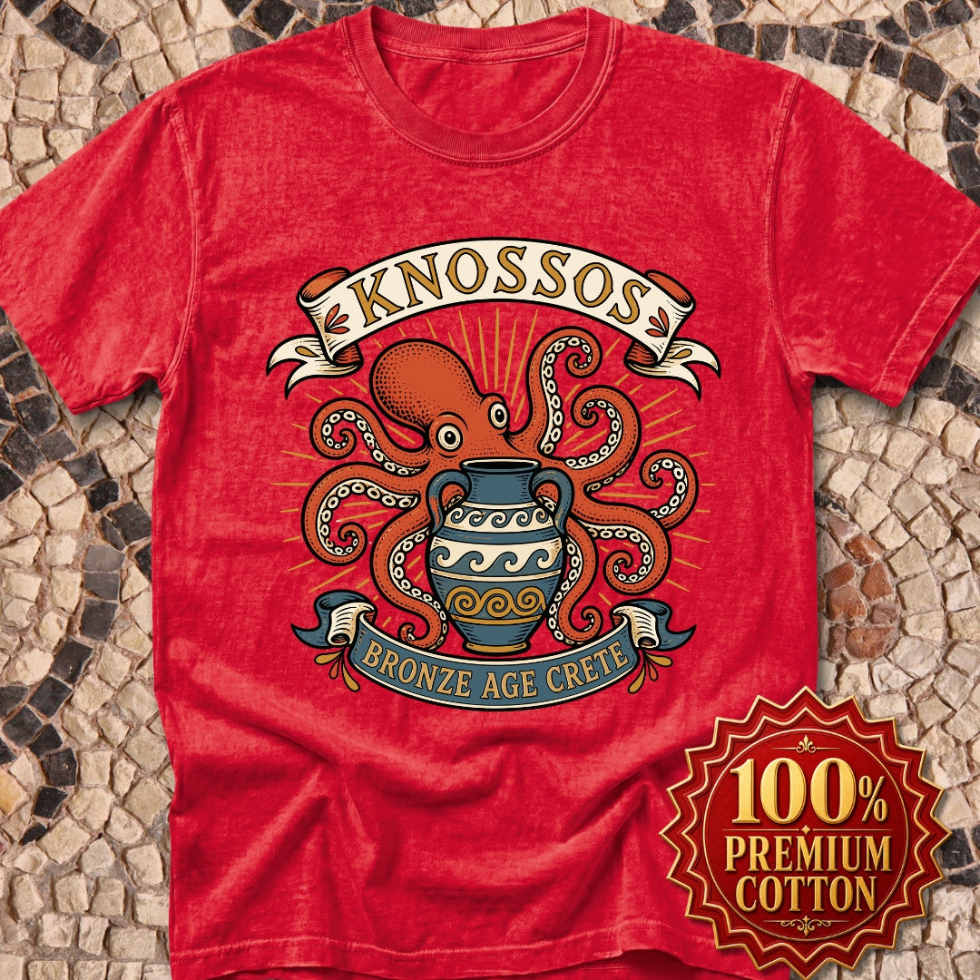 Knossos Bronze Age Crete Octopus Premium Tee