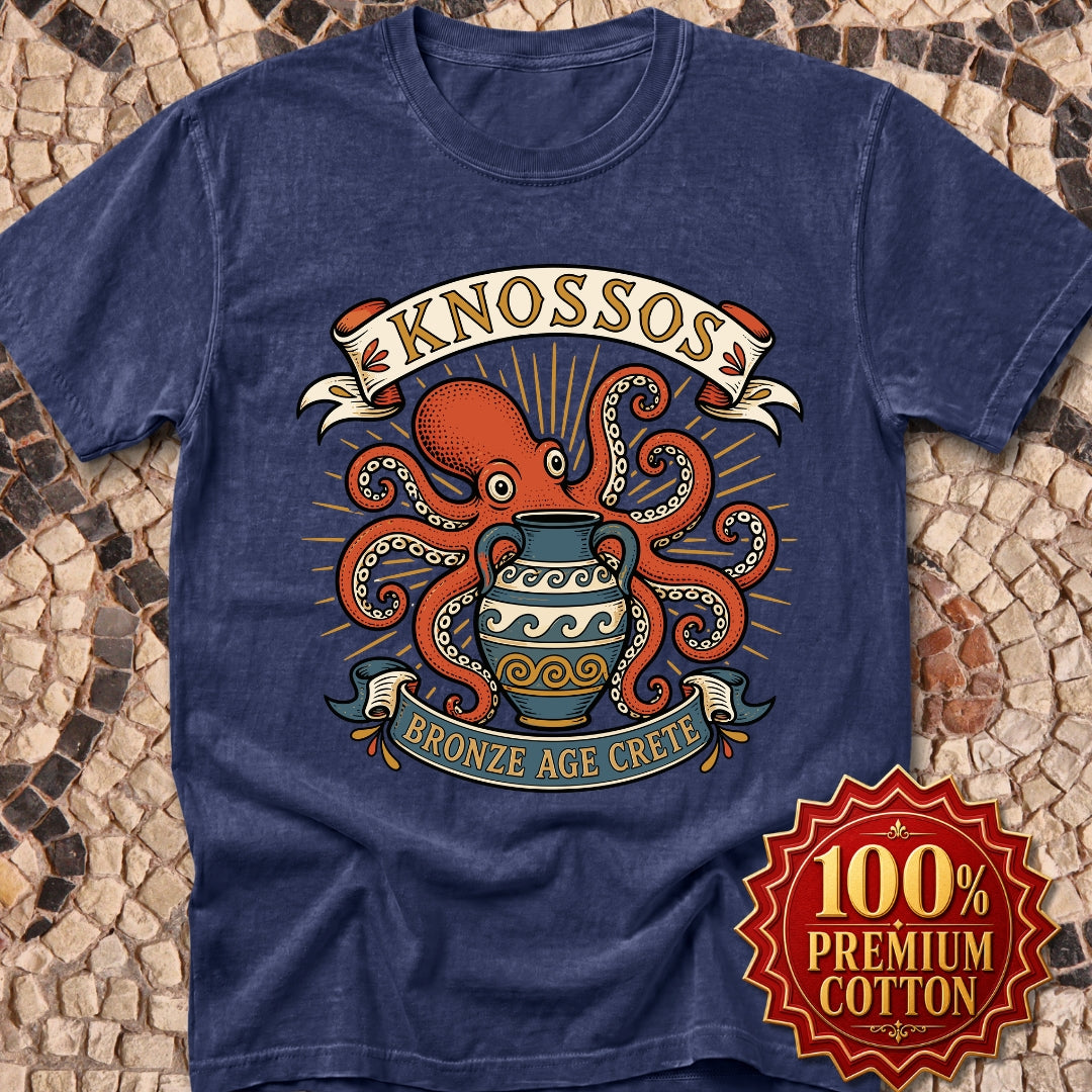 Knossos Bronze Age Crete Octopus Premium Tee