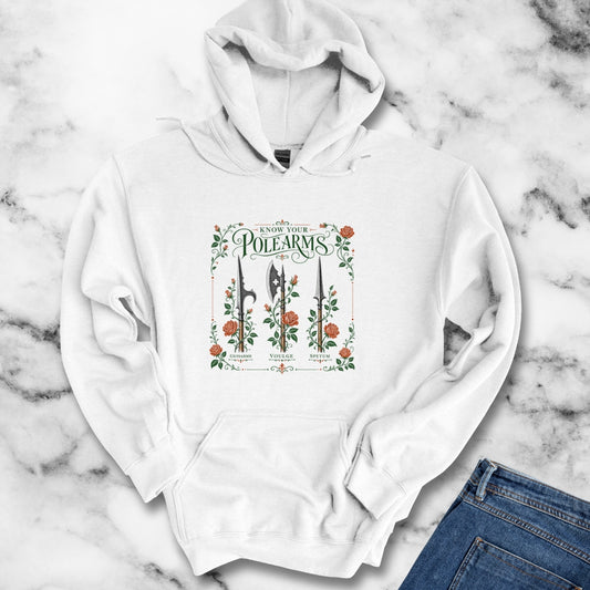 Know Your Polearms Weapons Roses Hoodie