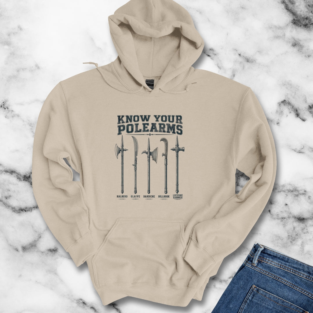 Know Your Polearms Medieval Weapons Hoodie