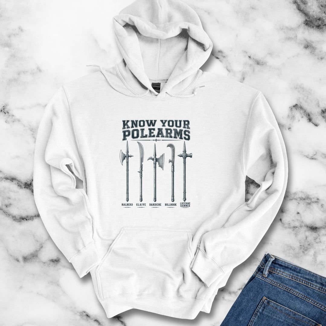 Know Your Polearms Medieval Weapons Hoodie