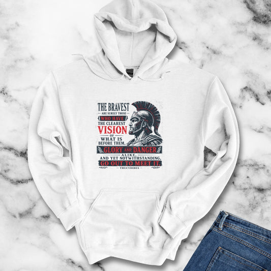 Thucydides Quote Bravest Clear Vision Hoodie