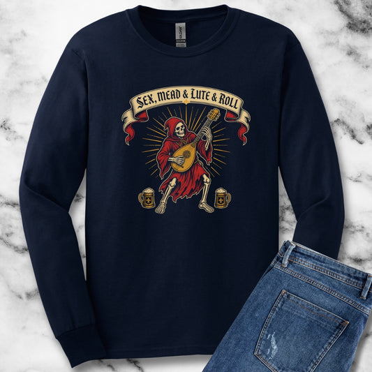 Sex Mead Lute and Roll Unisex Long Sleeve Tee