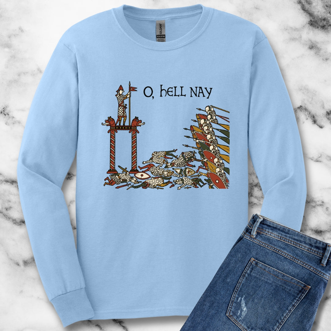 Hell Nay Bayeux Tapestry Meme Light Unisex Long Sleeve Tee