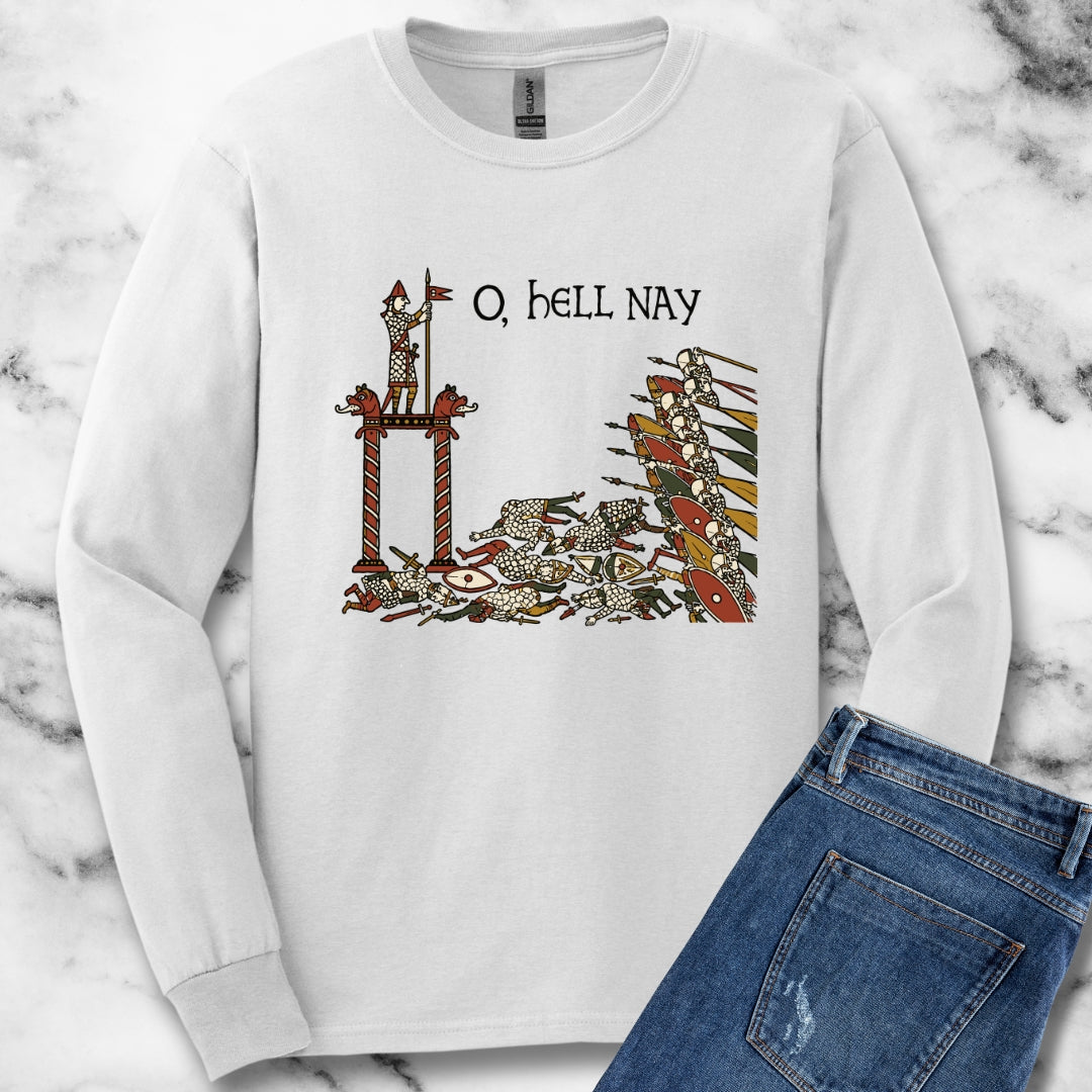 Hell Nay Bayeux Tapestry Meme Light Unisex Long Sleeve Tee