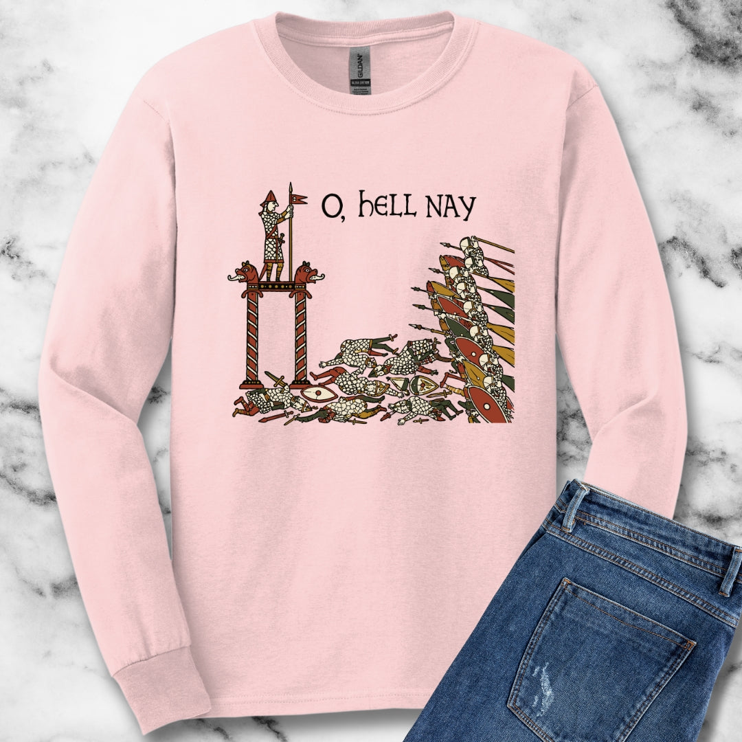 Hell Nay Bayeux Tapestry Meme Light Unisex Long Sleeve Tee