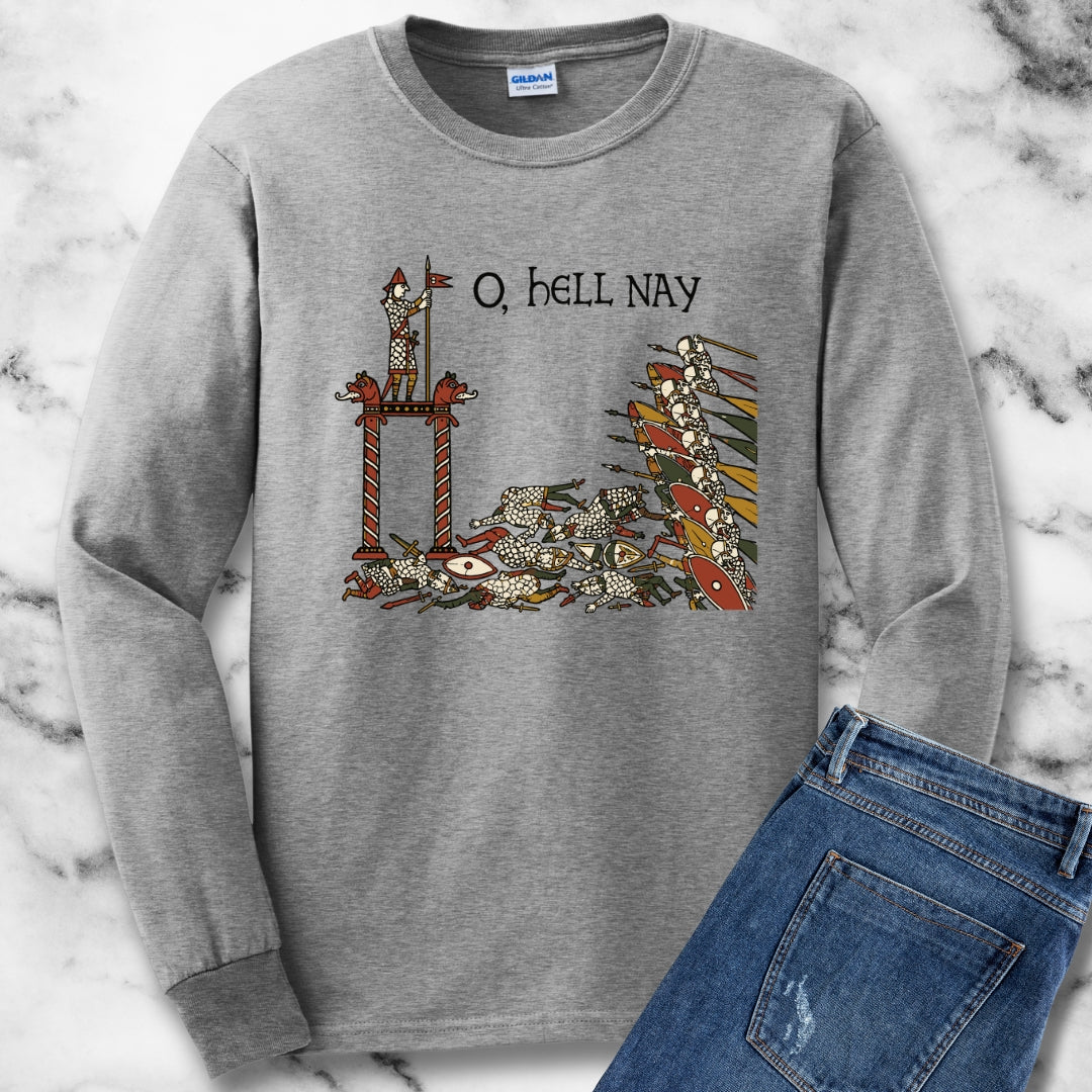 Hell Nay Bayeux Tapestry Meme Light Unisex Long Sleeve Tee