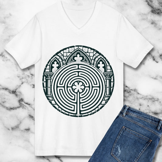 Chartres Cathedral Labyrinth V-neck