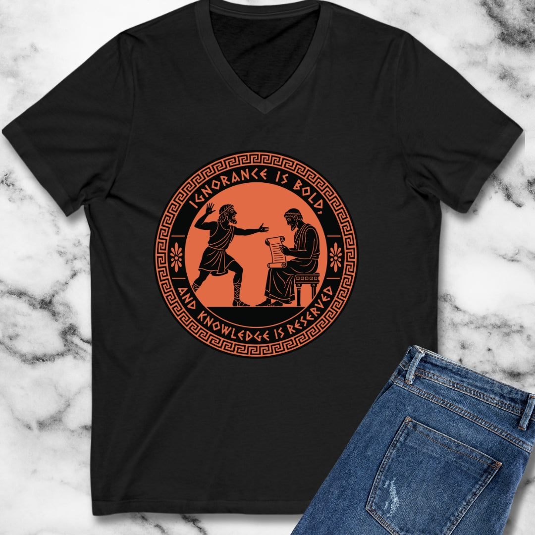 Ignorance is Bold Thucydides Quote V-Neck