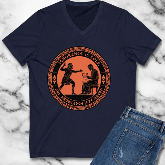 Ignorance is Bold Thucydides Quote V-Neck