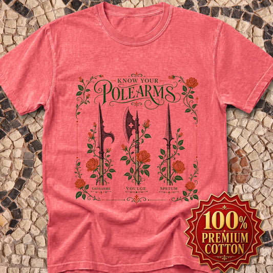 Know Your Polearms Weapons Roses Premium Tee