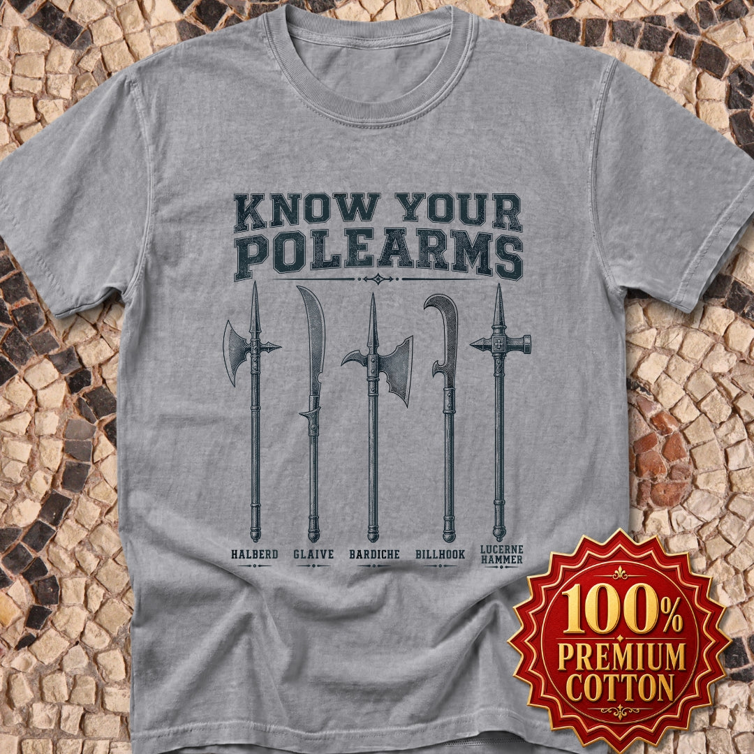 Know Your Polearms Medieval Weapons Premium Tee