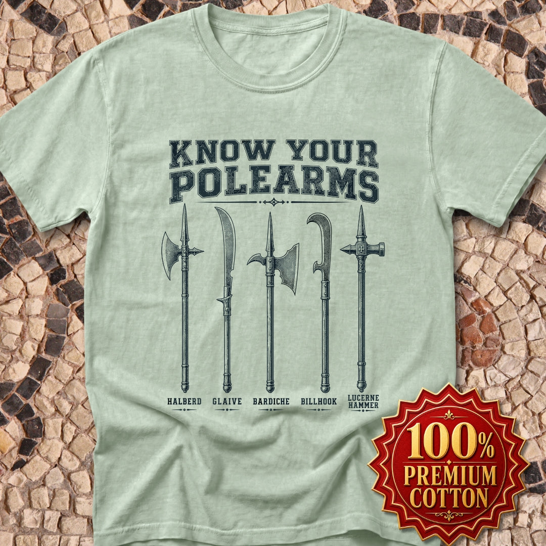 Know Your Polearms Medieval Weapons Premium Tee