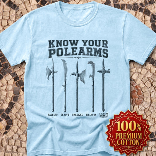 Know Your Polearms Medieval Weapons Premium Tee