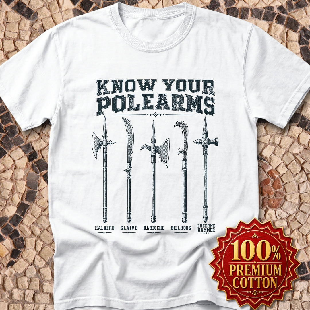 Know Your Polearms Medieval Weapons Premium Tee
