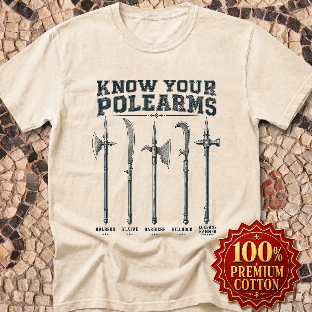 Know Your Polearms Medieval Weapons Premium Tee