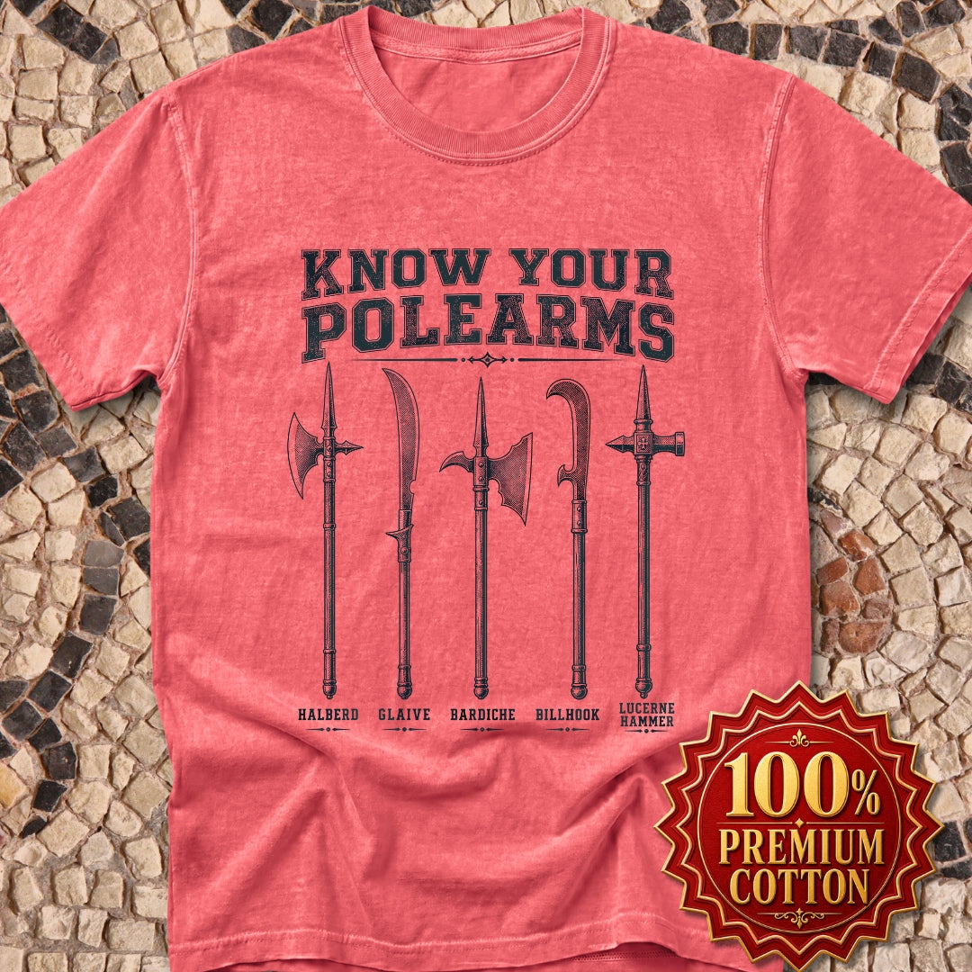 Know Your Polearms Medieval Weapons Premium Tee