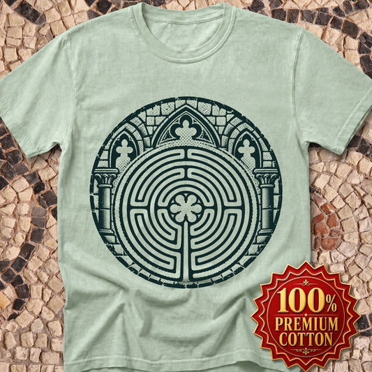 Chartres Cathedral Labyrinth Premium Tee