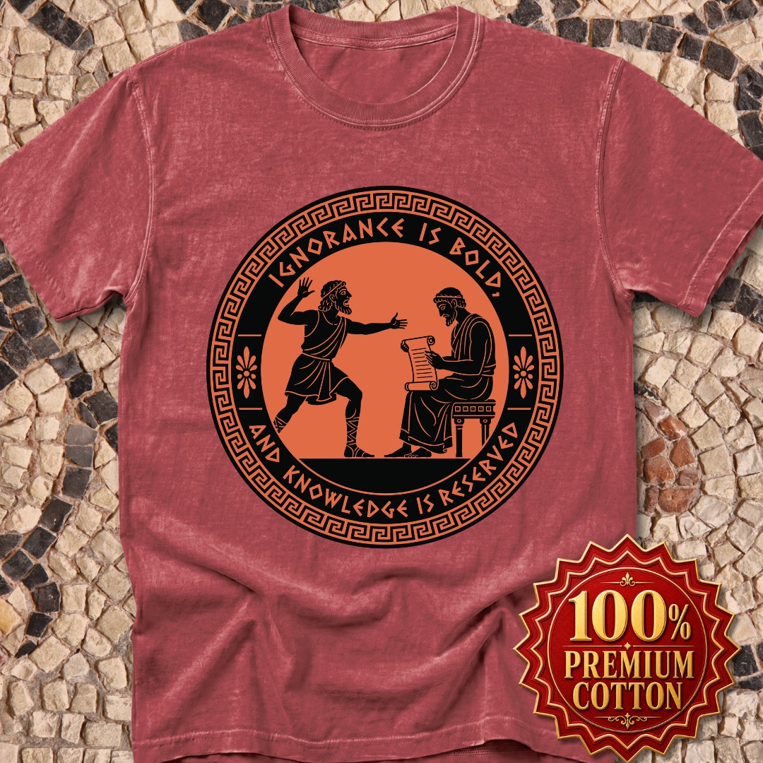 Ignorance is Bold Thucydides Quote Premium Tee